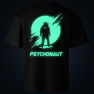 Psychonaut oversized t-shirt backprint