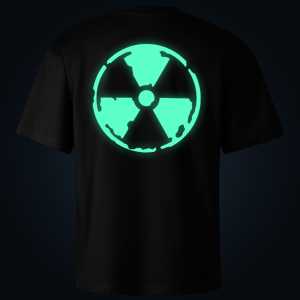 Radioactive oversized t-shirt backprint
