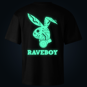 Raveboy oversized t-shirt backprint