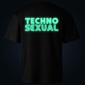 Techno Sexual oversized t-shirt backprint