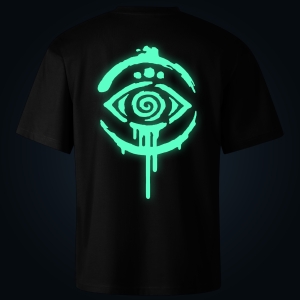 Tribal Eye oversized t-shirt backprint
