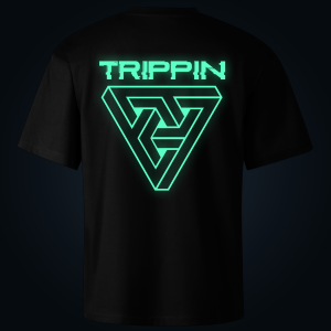 Trippin oversized t-shirt backprint