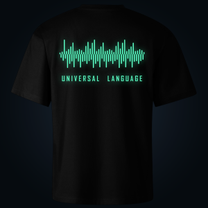 Universal Language oversized t-shirt backprint
