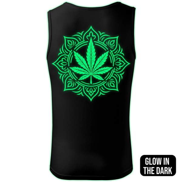 Sacred Flower tank top men back print - Image 2