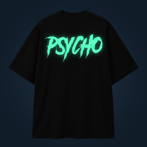 Psycho oversized t-shirt backprint