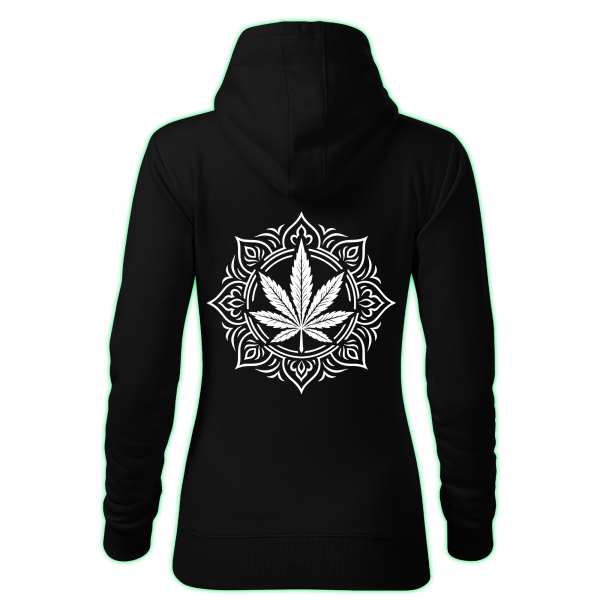 Sacred Flower women's hoodie back print