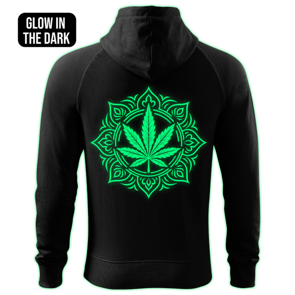 Sacred Flower zipped hoodie - Image 2
