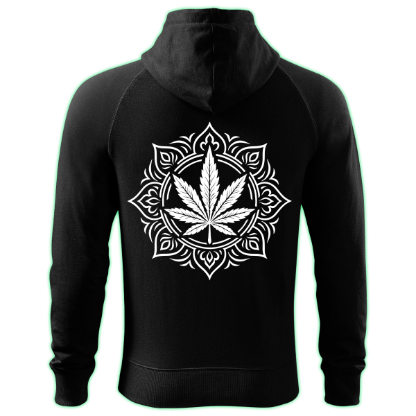 Sacred Flower zipped hoodie