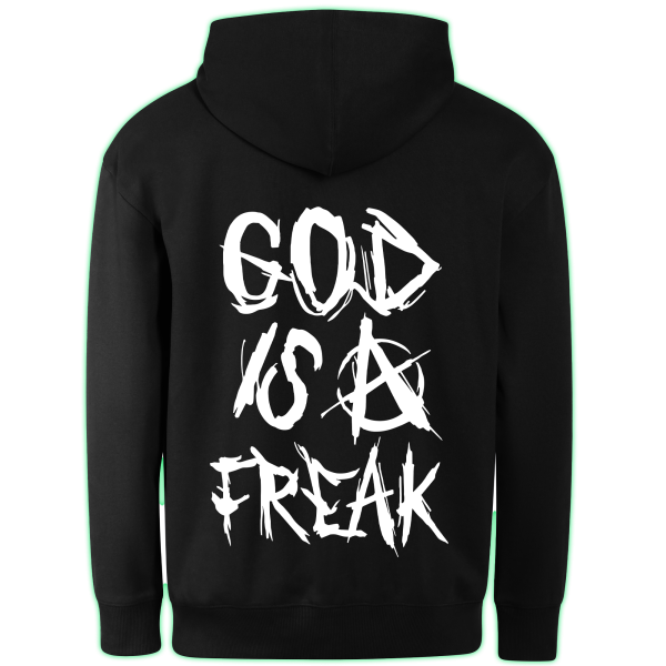 GOD IS A FREAK hoodie back print