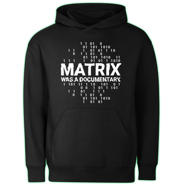 MATRIX WAS A DOCUMENTARY hoodie