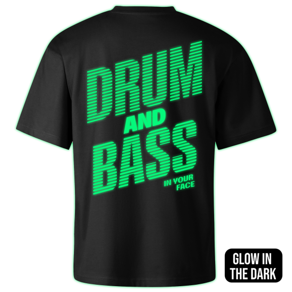 DRUM AND BASS oversized t-shirt backprint - Image 2