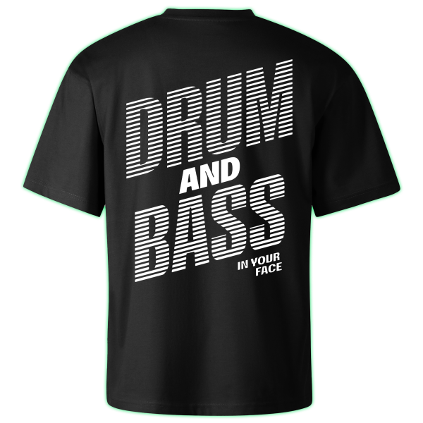 DRUM AND BASS oversized t-shirt backprint