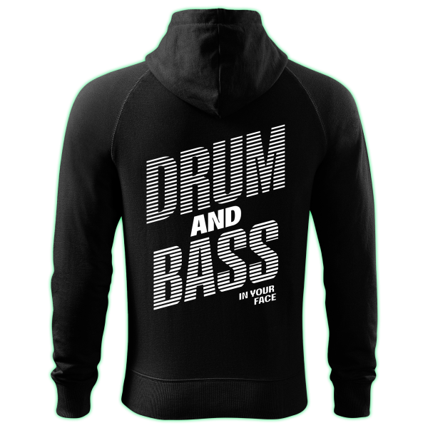 DRUM AND BASS zipped hoodie