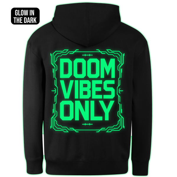 DOOM VIBES ONLY hoodie back print - Image 2