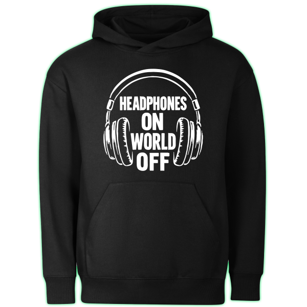 HEADPHONES ON WORLD OFF hoodie