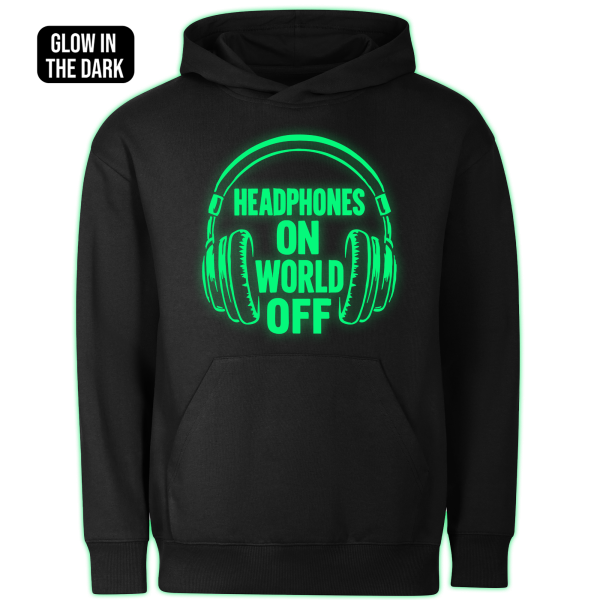 HEADPHONES ON WORLD OFF hoodie - Image 2