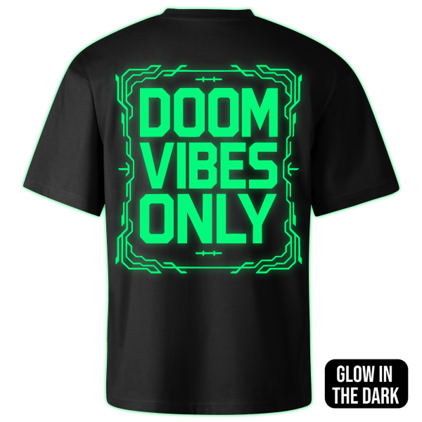DOOM VIBES ONLY oversized t-shirt backprint - Image 2