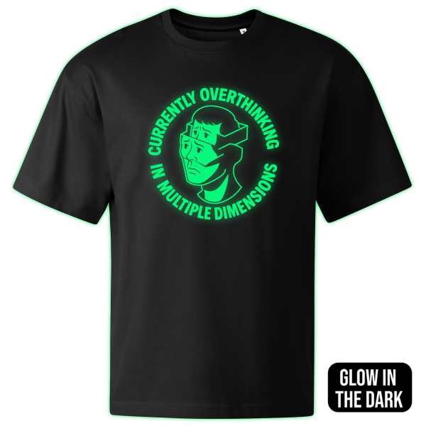 OVERTHINKING IN MULTIPLE DIMENSIONS oversized t-shirt - Image 2