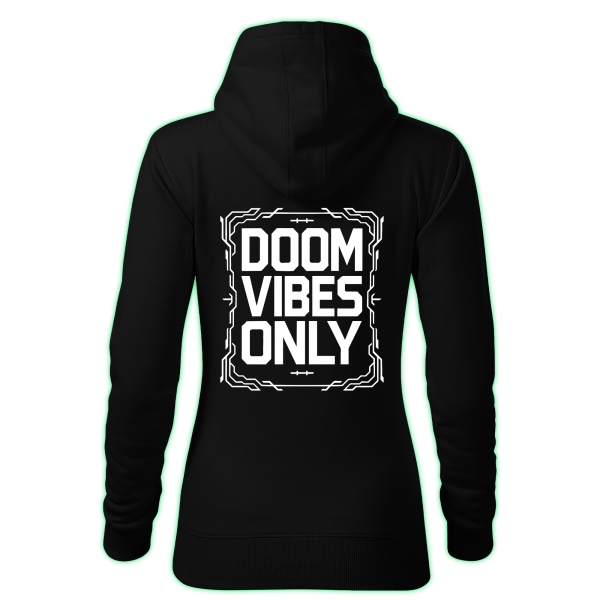 DOOM VIBES ONLY women's hoodie back print