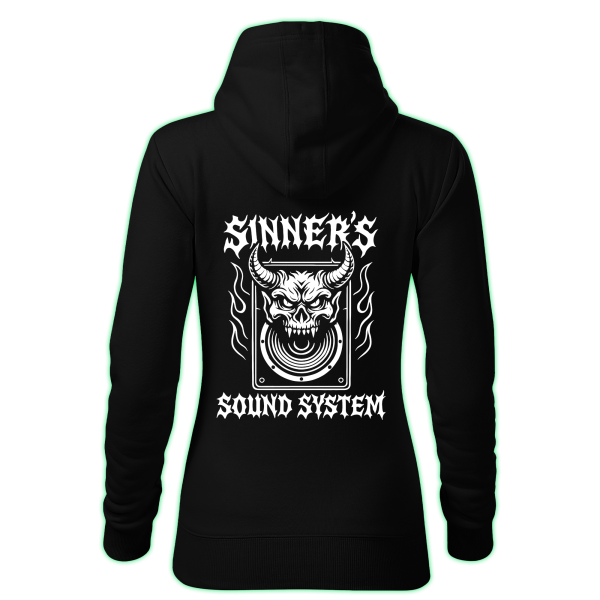 SINNERS SOUND SYSTEM women's hoodie back print