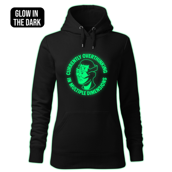OVERTHINKING IN MULTIPLE DIMENSIONS women's hoodie - Image 2