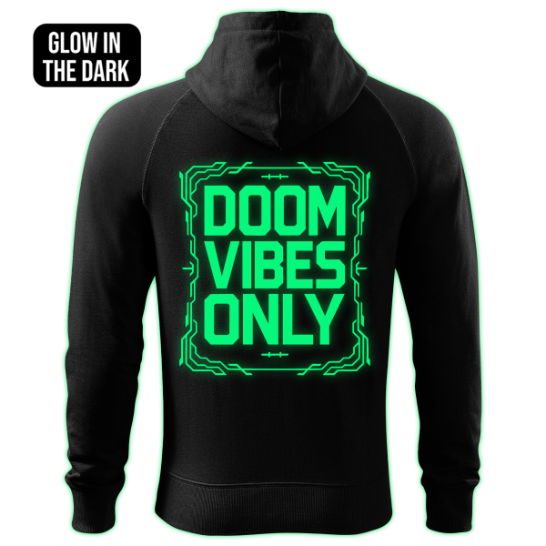 DOOM VIBES ONLY zipped hoodie - Image 2