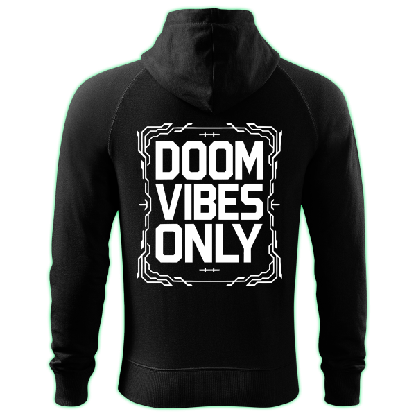 DOOM VIBES ONLY zipped hoodie