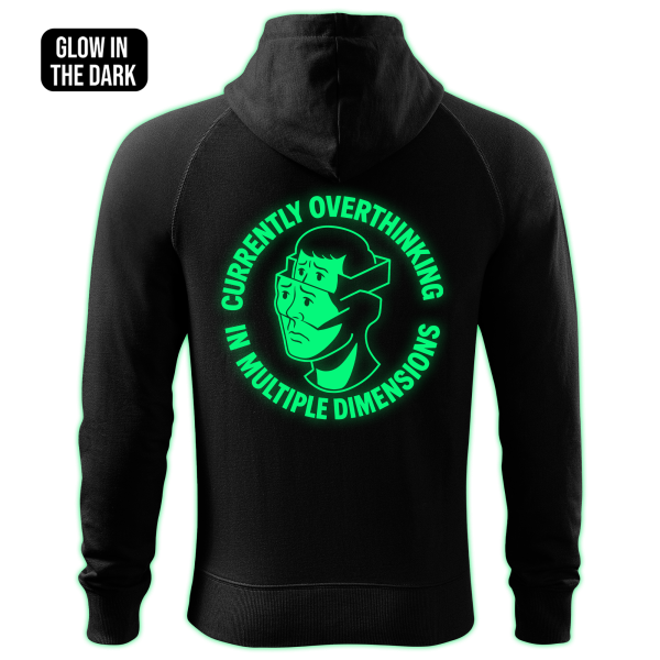 OVERTHINKING IN MULTIPLE DIMENSIONS zipped hoodie - Image 2