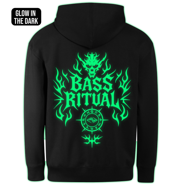 BASS RITUAL hoodie back print - Image 2
