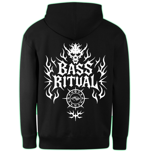 BASS RITUAL hoodie back print