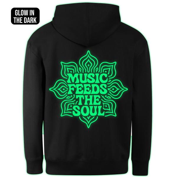 MUSIC FEEDS THE SOUL hoodie back print - Image 2