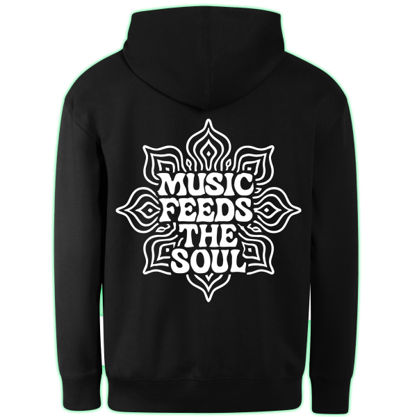 MUSIC FEEDS THE SOUL hoodie back print