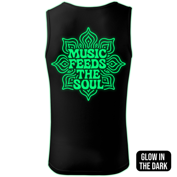 MUSIC FEEDS THE SOUL tank top men back print - Image 2