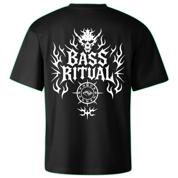 BASS RITUAL oversized t-shirt backprint