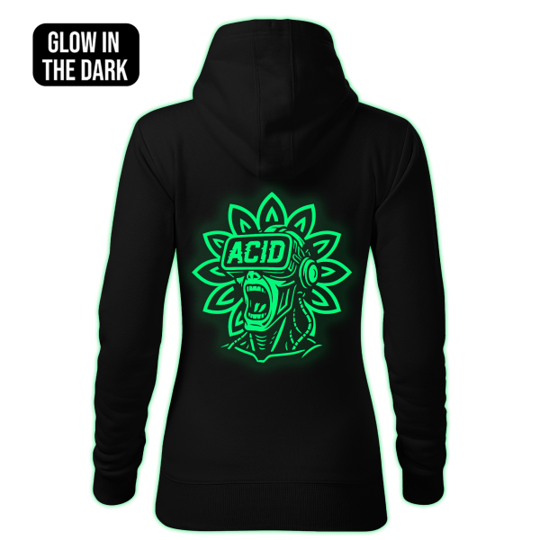 ACID VR women's hoodie back print - Image 2