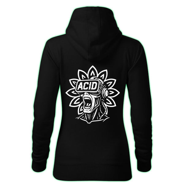 ACID VR women's hoodie back print
