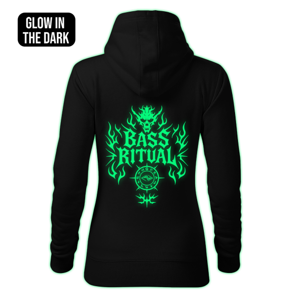BASS RITUAL women's hoodie back print - Image 2