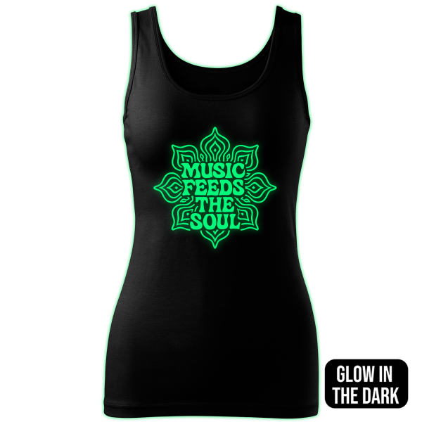 MUSIC FEEDS THE SOUL tank top women - Image 2