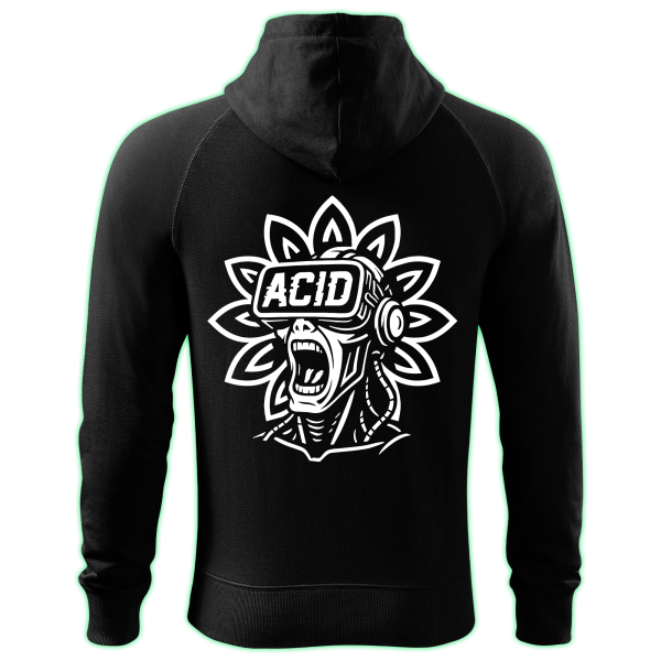 ACID VR zipped hoodie