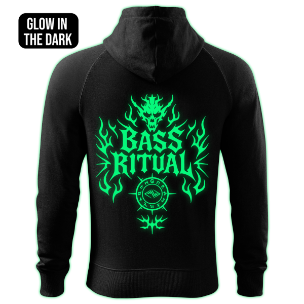 BASS RITUAL zipped hoodie - Image 2