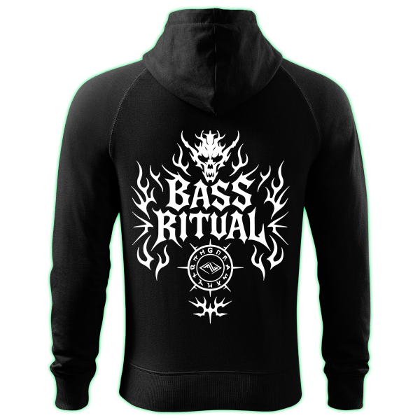 BASS RITUAL zipped hoodie