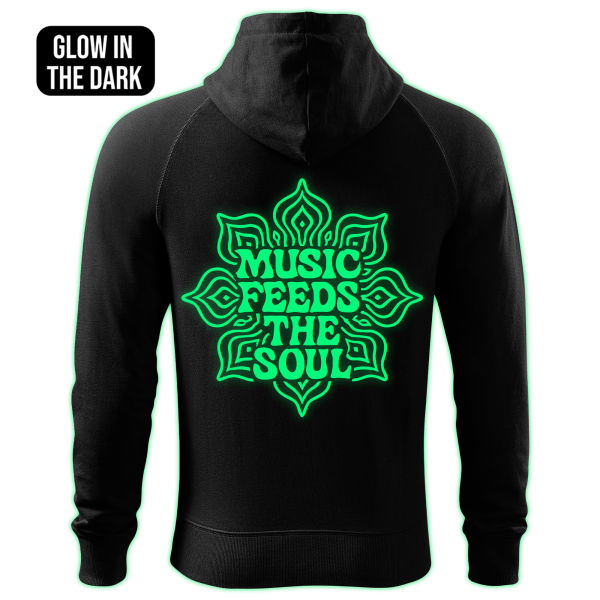 MUSIC FEEDS THE SOUL zipped hoodie - Image 2