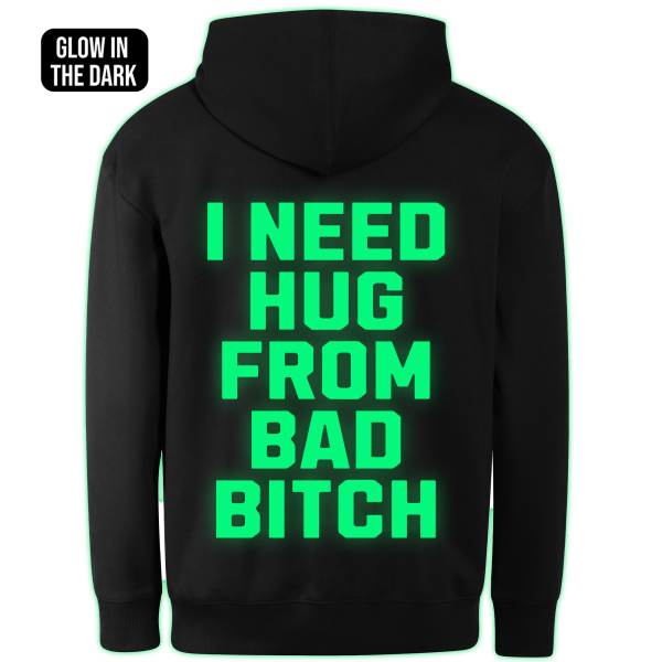 I NEED HUG hoodie back print - Image 2
