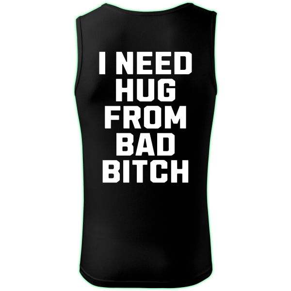 I NEED HUG tank top men back print