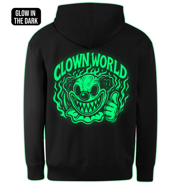 CLOWN WORLD hoodie back print - Image 2
