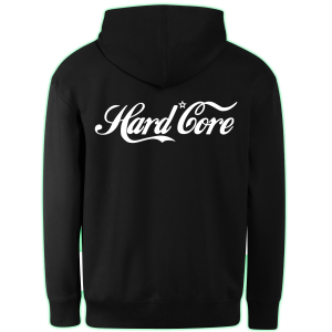 HARD CORE hoodie back print
