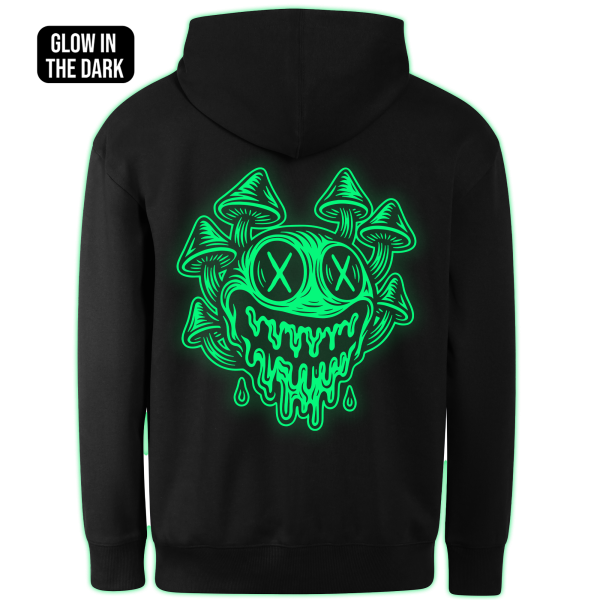 MUSHROOM SMILE hoodie back print - Image 2