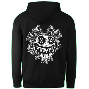 MUSHROOM SMILE hoodie back print