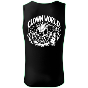 CLOWN WORLD tank top men back print
