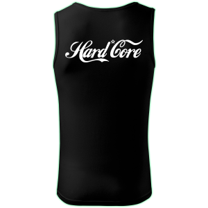 HARD CORE tank top men back print